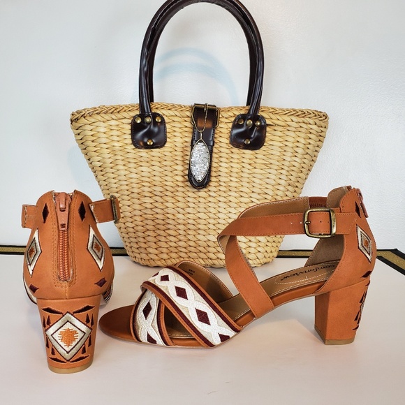 comfortview Shoes - comfortview Heels Embroidery Back Zip-Up, 8.5 WW